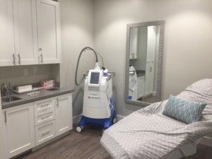 CoolSculpting Treatment Room at Granite Bay Plastic Surgery Office